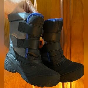 Kids Black Winter Boots